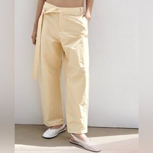 Zara high waisted barrel leg pants (SKU466)
